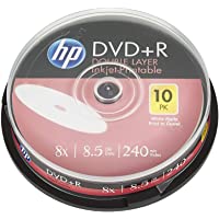 Hp - DVD+r Doble Capa 8X FF Printable tarrina 10 uds